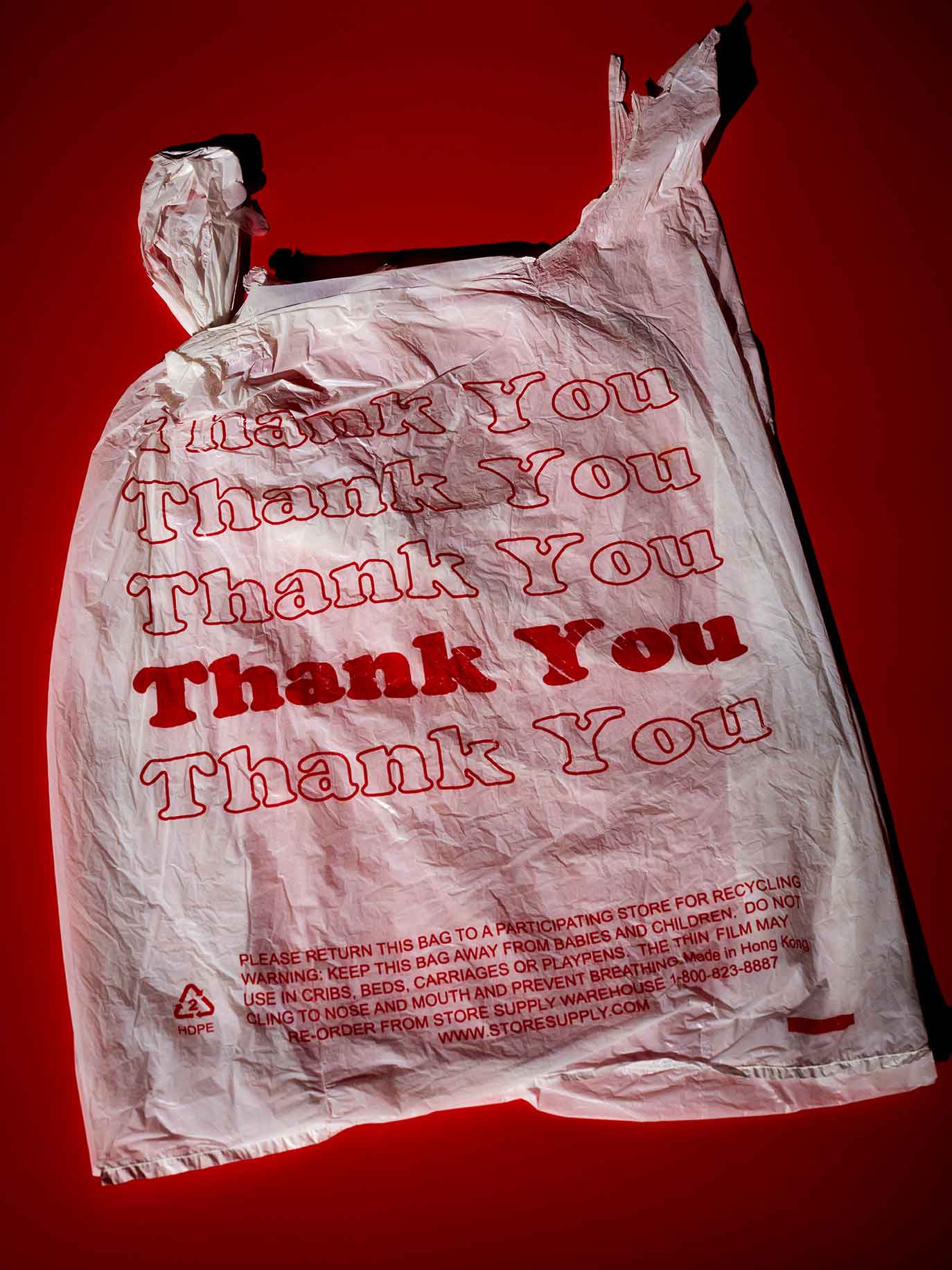 Medium Thank You Smiley Paper Bags 100 - Store Supply Warehouse
